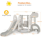  The smooth slide with anti-slip steps ensures smooth slide and safely land.