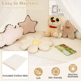 Kids Play Tent | Fabric and Screen Curtains | Indoor & Outdoor | Cream