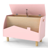 Cute 3-in-1 Montessori Toy Box | Bench Seat | Book Shelf  | Pistachio Green