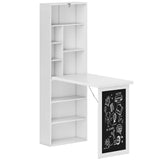 Montessori 3 in 1 Space-Saving Wall Mounted Desk | Floating Desk | Blackboard | Storage | 5-12 Years