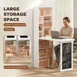 Montessori 3 in 1 Space-Saving Wall Mounted Desk | Floating Desk | Blackboard | Storage | 5-12 Years