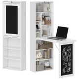 Montessori 3 in 1 Space-Saving Wall Mounted Desk | Floating Desk | Blackboard | Storage | 5-12 Years