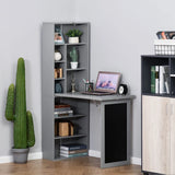 Montessori 3 in 1 Space-Saving Wall Mounted Desk | Floating Desk | Blackboard | Storage | 5-12 Years