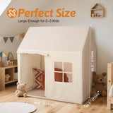 Children’s Large Montessori Wendy House | Play House | 1.3m High | Cream | 3-8 Years
