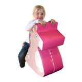 Autism-Friendly Pikler Animal Ride On | Soft Play Rocker | Pink Unicorn | 24m+