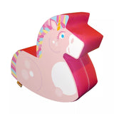 Autism-Friendly Pikler Animal Ride On | Soft Play Rocker | Unicorn in pinks at 1m wide x 50cm high