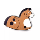 Autism-Friendly Pikler Animal Ride On | Soft Play Rocker | Brown Horse