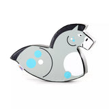 Autism-Friendly Pikler Animal Ride On | Soft Play Rocker | Grey Horse for 24 months and up