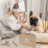 Montessori Wooden Childrens Doctors Toy Set | Role Play Toy | 36m+