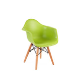 Junior Design-Inspired Contemporary Wooden Chair | Orange | Kiwi Green