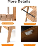 Portable | Eco Friendly Montessori Natural Fir Wooden Kids Mud Kitchen with Umbrella | Wood Toy Kitchen | 3 Years+