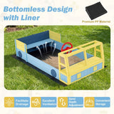 Children’s outdoor car shaped sandpit for garden
