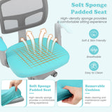 Children’s bedroom desk chair with removable padded cushion
