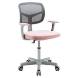 Childrens office chair cum childrens swivel chair in pale dusty pink