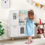 Cozinha de brinquedo estilo shaker | Máquina de fazer gelo | Forno | Fogão | Jogar Comida | Luzes realistas com sons