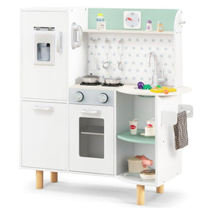 Spielzeugküche im Shaker-Stil | Eismaschine | Ofen | Kochfeld | Essen spielen | Lichter & Töne | 3 Jahre+