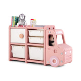 Grand rangement de jouets en forme de camion Montessori de taille enfant en bas âge | Coffre à jouets | 3 ans+