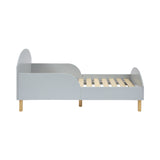 Toddler bed with side rails for added protection