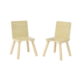 Montessori Scandi Table & 2 Chairs | Natural 