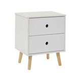 Montessori Bedside Drawers | Children's Toy Storage | White | Pine Legs