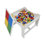 children’s playroom table and chairs set
with hidden storage
