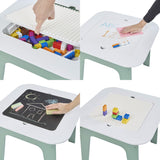 kids drawing table with hidden storage compartment

