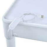 Sensory activity table with 2 chairs for autism friendly play