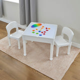 Sensory activity table with 2 chairs for autism friendly play