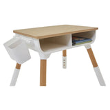 طاولة وكراسي للأطفال بتصميم سكاندي ذات ارتفاع قابل للتعديل من جرو ويذ مي | طبيعي | 2-8 سنوات