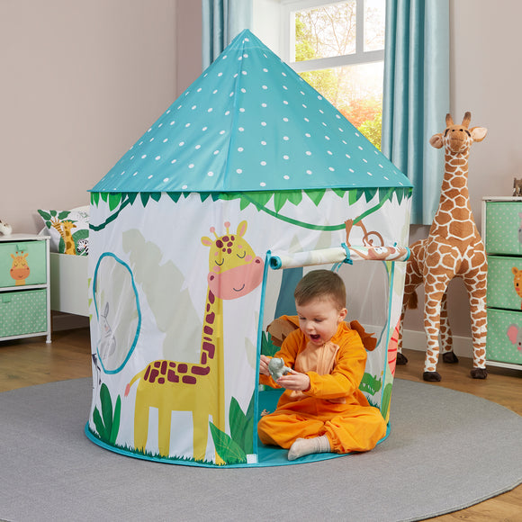 Austism-Friendly Kids 2 Tot Jungle Pop-up Play Tent | Den | Storage Bag | 18m +