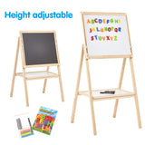 Height Adjustable & Folding Double Sided Easel | Whiteboard | Blackboard & Accessories