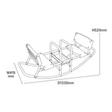 kids balance seesaw with storage tray