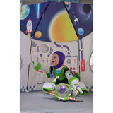 To infinity and beyond in this kid's space themed pop up play tent