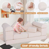 Large Montessori Modular Soft Play Set | Foam Blocks | Sofa Chair | baby Ball pit | Beige