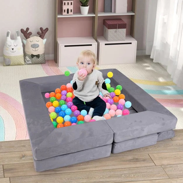 Baby ball pit grey clearance
