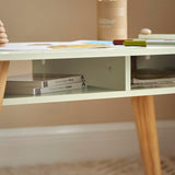 Storage pockets included on this kids table and 2 chairs set