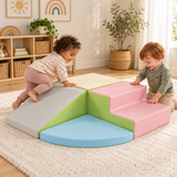 Little Helper four-piece toddler soft play climbing set with steps and slide