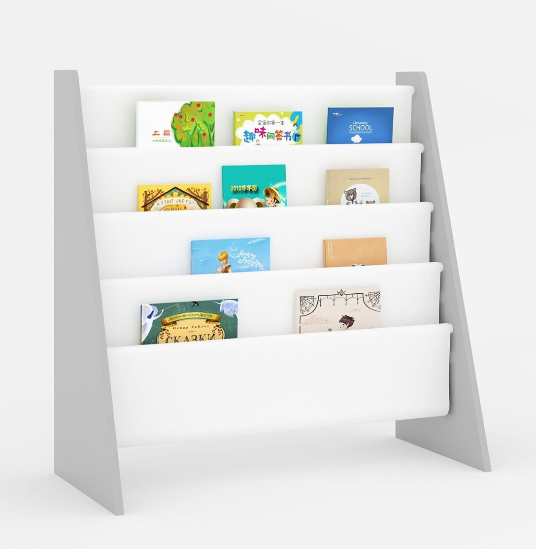 White sling bookcase discount