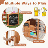 Outdoor role play petrol station for toddlers
