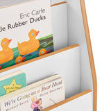 Little Helper Montessori Portable BookCase | Childrens Bookcase | Kids Bookshelf | Childs bookshelf | kids bookcase in white