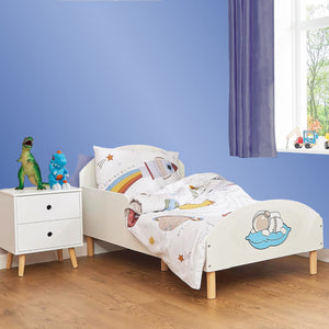 سرير أطفال سبيس مان مع واقيات جانبية | سرير طفل صغير | 18 م - 5 سنوات