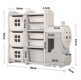 बच्चों के लिए बड़ा मोंटेसरी ट्रेन के आकार का खिलौना भंडारण | खिलौना बॉक्स | 3 वर्ष+