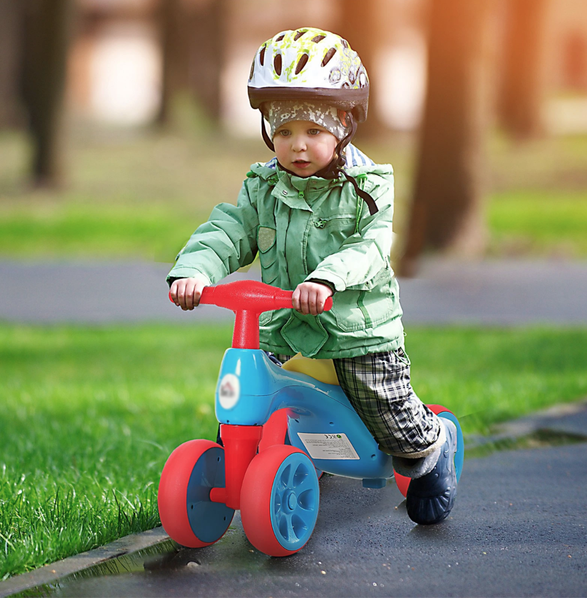 2 in 1 Kids 3 Wheel Tricycle Balance Bike Storage 18 36