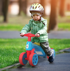 triciclo infantil de 3 rodas 2 em 1 com som | Bicicleta de equilíbrio | Armazenamento | 18-36 meses