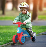 3-kołowy rowerek trójkołowy dla dzieci 2 w 1 z dźwiękiem | Rowerek biegowy | Przechowywanie | 18-36 miesięcy