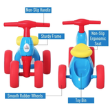 2-in-1 driewielige driewieler voor kinderen met geluid | Loopfiets | 18-36 maanden
