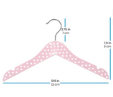 Premium-Kleiderbügel aus Holz für Kinder | Kleiderbügel für Kleinkinder | Fleckig | 10 Stück