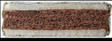 Il materasso completamente naturale è imbottito con lana e fibra di cocco naturale, fornendo un materasso per lettino da 120 x 60 cm completamente naturale.