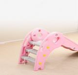 My First Folding Slide | Hard Plastic Material | Extra Wide Safety Base | Pink or Green | 12m+