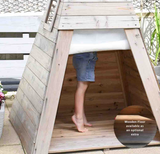 Grow With Me FSC Wooden Teepee Montessori Playhouse